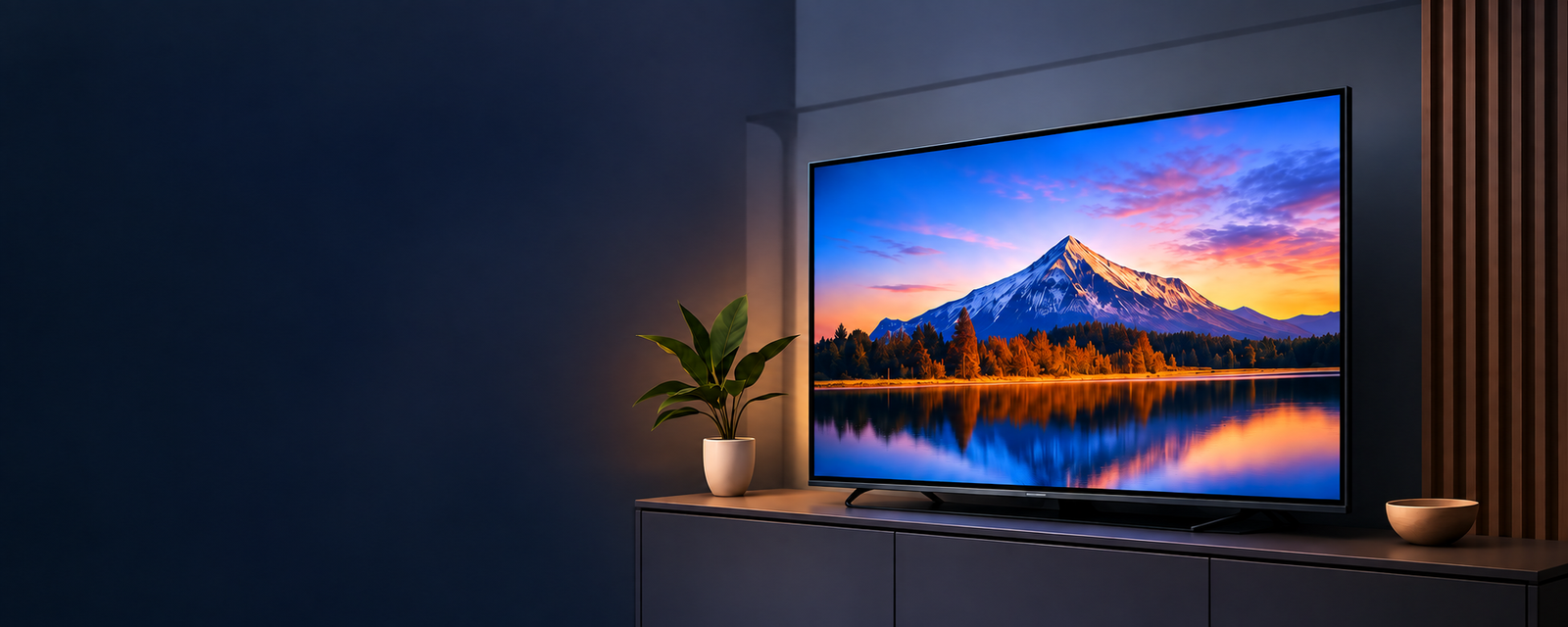 Sony TV on a living room stand after doorstep repair in Bangalore